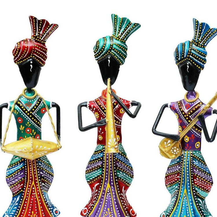 Table Decor By Hans Art Set of 2 Size: L: 3 Inches; H: 13 Inches; W: 3 Inches Expertly crafted by artisans in Jodhpur, India Made of Wrought Iron Metal It feature an anti-rust powder coating for a long-lasting finish Hanging Mechanism included Finished with a spray paint and lacquer for a smooth and polished look Perfect for your living room, bedroom, hall, office reception, guest room, and hotel reception The product is packed by professionals for safe delivery Designed to make your home look complete
