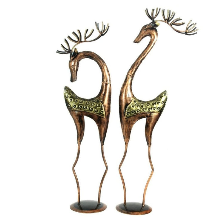 Table Decor By Hans Art table Decor Size: 8 x 32 Inches; 10.5 x 34.5 Inches Expertly crafted by artisans in Jodhpur, India Made of Wrought Iron Metal It feature an anti-rust powder coating for a long-lasting finish Finished with a spray paint and lacquer for a smooth and polished look Perfect for your living room, bedroom, hall, office reception, guest room, and hotel reception The product is packed by professionals for safe delivery Designed to make your home look complete