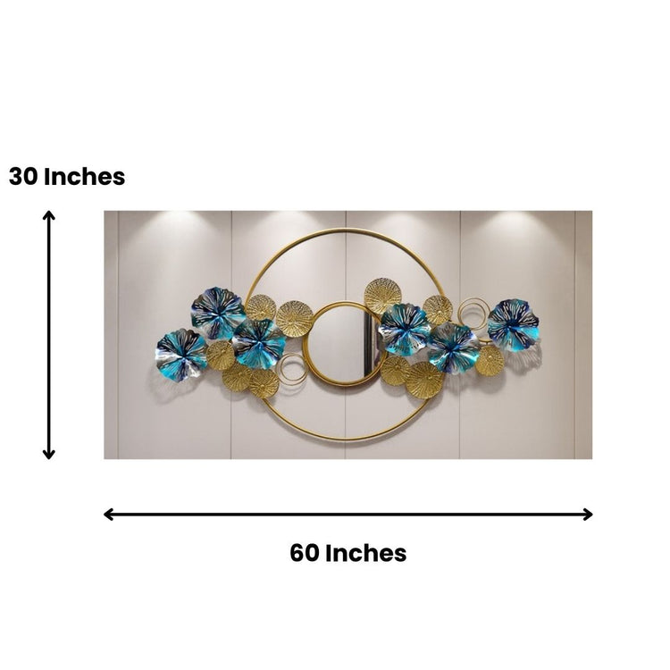 Metal Wall Decor by Hansart Total Wall Coverage Area: 60 x 30 Inches Made of Premium-Quality Iron Metal Anti-rust powder coating used for long lasting finish Hanging Mechanism included Caring Instructions: Convenient Cleaning With Dry Cloth Perfect for your living room, bedroom, hall, office reception, guest room, and hotel reception The product is packed by professionals for safe delivery Designed to make your home look complete "Hansart Made In India because India itself is an art".