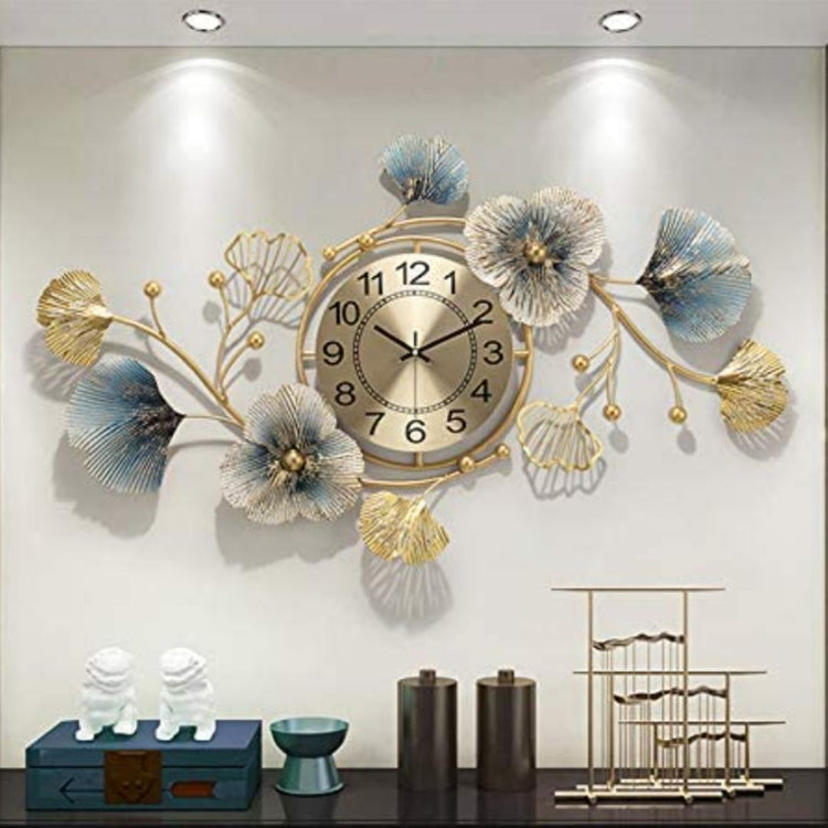 Floral Metal Wall Clock for Living Room and Hall. Metal Wall Decor by Hansart Abstract wall art Total Wall Coverage Area: 48 x 24 Inches Made of Premium-Quality Iron Metal Anti-rust powder coating used Hanging Mechanism included Perfect for your living room, bedroom, hall, office reception, guest room, and hotel reception The product is packed by professionals for safe delivery Designed to make your home look complete "Hansart Made In India because India itself is an art".