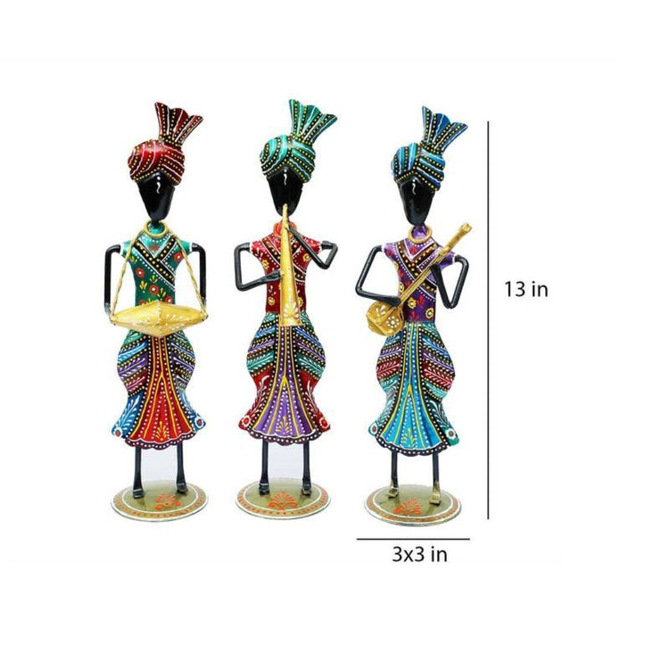 Table Decor By Hans Art Set of 2 Size: L: 3 Inches; H: 13 Inches; W: 3 Inches Expertly crafted by artisans in Jodhpur, India Made of Wrought Iron Metal It feature an anti-rust powder coating for a long-lasting finish Hanging Mechanism included Finished with a spray paint and lacquer for a smooth and polished look Perfect for your living room, bedroom, hall, office reception, guest room, and hotel reception The product is packed by professionals for safe delivery Designed to make your home look complete