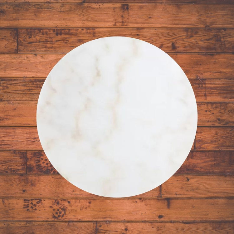 White Marble Round Nesting Coffee Table - Set of 2-Hansart, Tables, Designer Tables by Hans Art Specifications: Large-Top: 20 x 20 Inches, Height:16 Inches Small-Top:18 x 18 Inches, Height: 14 Inches The top of the product is made of laminate material on MDF. Metal body base (Rust Free) Premium Quality Metal Construction Hand Crafted Tables Best for your living room, drawing room, guest room, hall and reception The product is packed by professionals for safe delivery Designed to make your home look complete