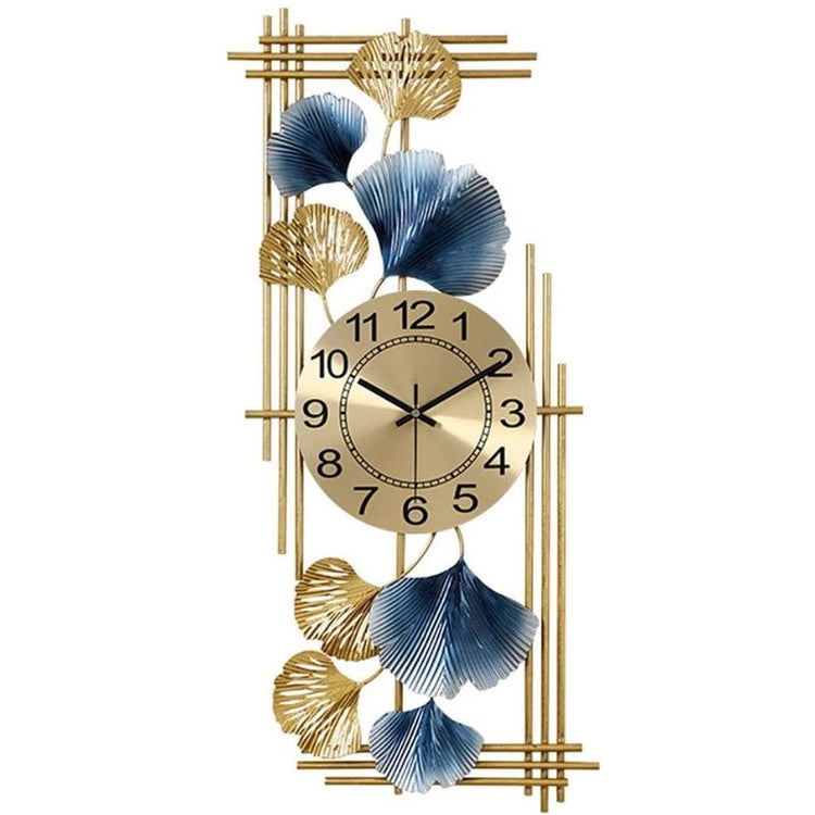 Metal Wall Clock by Hansart Total Wall Coverage Area: 16 x 36 Inches Expertly crafted by artisans in Jodhpur, India Made of Wrought Iron Metal It feature an anti-rust powder coating for a long-lasting finish Finished with a spray paint and lacquer for a smooth and polished look Perfect for your living room, bedroom, hall, office reception, guest room, and hotel reception The product is packed by professionals for safe delivery Designed to make your home look complete