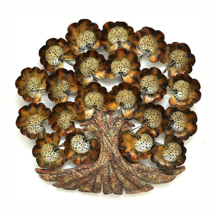 Metal Wall Tree Decor by Hansart Nature Wall Art Total Wall Coverage Area: 30 x 30 Inches Made of Premium-Quality Iron Metal Anti-rust powder coating used Hanging Mechanism included Perfect for your living room, bedroom, hall, office reception, guest room, and hotel reception The product is packed by professionals for safe delivery Designed to make your home look complete "Hansart Made In India because India itself is an art".