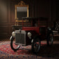 Vintage Car Bar Table with Wine Bottle and Glass Storage - Cabinet