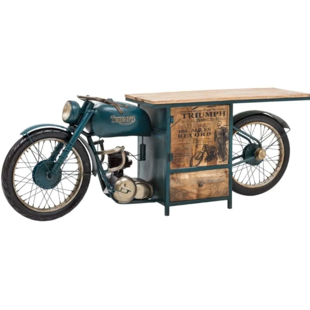 Triumph Motorcycle Console Table | Vintage Industrial Automotive Décor ...