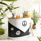 Chic Black & White VW Bus Bar Counter with Peace Sign