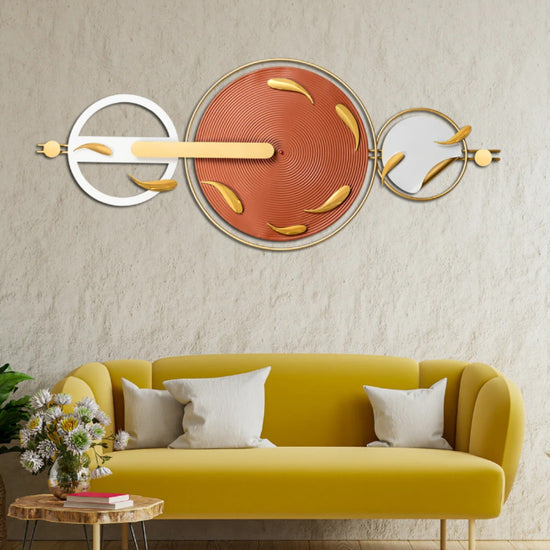 Circles and Rings of Unity Metal Wall Art (60 x 25 Inches)