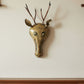 Metallic Deer Head Wall Art Decor