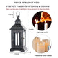 Vintage Black Metal Lantern Candle Holder for Home and Garden Decor-Hansart-Hansart, Add a touch of timeless elegance to your indoor or outdoor space with this Vintage Black Metal Lantern. Crafted from premium metal and clear glass panels, this lantern beautifully showcases the flickering glow of candles, whether real or flameless LED. Its windproof design ensures a steady flame, making it ideal for patios, gardens, weddings, or cozy indoor settings. With its antique finish and versatile style, this lantern
