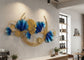 Blue Zinco Metal Wall Art For Living Room and Guest Room