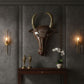 Rustic Bull Head Mask Metal Wall Decor