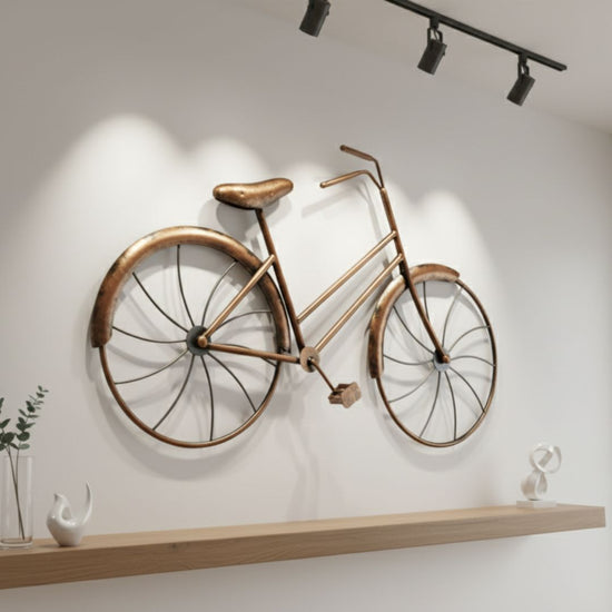 Antique Ride Cycle Metal Wall Art for living room (36 x 21 Inches)