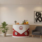 Retro VW Bus Red Bar Counter with Peace Sign