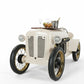 Pearl White Vintage Race Car Wine Bar Cabinet