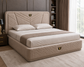 Luxury Queen Size Box Storage Bed with LED Lights