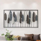 Leaf Frame Fusion Metal Wall Art (50 x 25 Inches)