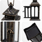 Vintage Black Metal Lantern Candle Holder for Home and Garden Decor-Hansart-Hansart, Add a touch of timeless elegance to your indoor or outdoor space with this Vintage Black Metal Lantern. Crafted from premium metal and clear glass panels, this lantern beautifully showcases the flickering glow of candles, whether real or flameless LED. Its windproof design ensures a steady flame, making it ideal for patios, gardens, weddings, or cozy indoor settings. With its antique finish and versatile style, this lantern