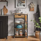 Industrial Rolling Kitchen Cart & Prep Station with Drawer