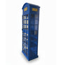 Blue Telephone Booth Wine Rack & Bar Cabinet