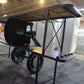 Vintage Airplane Bar Table Cabinet with Storage & Glass Rack (75 Inches)