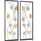 Set of 2 Art in Blooms Frames Nature Metal Wall Art (12 x 36 Inches)