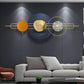 Orbital Balance Round Metal Wall Art (60 x 25 Inches)