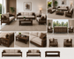 7 Seater Wooden Living Room Furniture Set