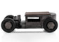 Model of a vintage hot rod car on a white background