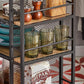 Industrial Rolling Kitchen Cart & Prep Station with Drawer