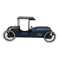 Vintage-style toy car on a white background