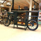 Vintage Motorcycle Bar Cabinet with Storage & Wine Rack - 89 Inches