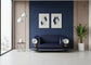 Navy Blue Classic Car Sofa Luxury Vintage Auto Art Furniture