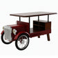 Retro Metal Automobile Bar with Wine Rack and Display Shelf