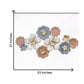 Elegant Blooms Metal Wall Art (53 x 27 Inches)