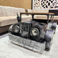 Hansart Special Vintage Car-Inspired Bar Table with Industrial Metal Frame