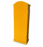 Antique Yellow Telephone Booth Bar Cabinet & Wine Holder