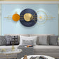 Orbital Balance Round Metal Wall Art (60 x 25 Inches)