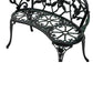 Elegant Cast Iron Garden Bench with Floral Backrest Design, HANSART, Enhance the charm of your garden or patio with this Elegant Cast Iron Garden Bench. Featuring a beautifully detailed floral backrest, this bench combines classic design with sturdy construction, making it the perfect addition to any outdoor space. Its gracefully curved armrests and legs offer both comfort and timeless elegance, inviting you to relax and enjoy nature. Ideal for gardens, patios, porches, or balconies, this bench serves as bo