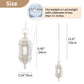 Vintage Hanging Moroccan Lanterns - White Metal Candle Holders (Set of 2)-Hansart-Hansart, Enhance your home decor with these elegant Vintage Hanging Moroccan Lanterns. Featuring an intricately carved white metal frame and embossed glass panels, these lanterns bring a touch of exotic charm and ambient lighting to any space. Perfect for holding tea light or LED candles, they are ideal for hanging indoors or outdoors, creating a warm and inviting atmosphere for weddings, parties, or everyday decor. Exquisite 