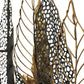 Add a touch of luxury and serenity to your space with this stunning black and gold double frame metal wall art, featuring intricate leaf accents. The sleek black frame is beautifully complemented by golden leaves, creating a striking contrast that adds depth and visual interest. Perfect for bringing a sense of sophistication and calm to any room. Details: - Size: 37 x 25 inches (94 x 63 cm) - Material: Metal