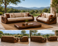 Sahara Serenity Wooden Sofa