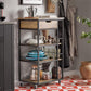 Industrial Rolling Kitchen Cart & Prep Station with Drawer