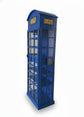 Blue Telephone Booth Wine Rack & Bar Cabinet