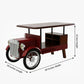 Retro Metal Automobile Bar with Wine Rack and Display Shelf