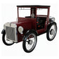 Vintage Car Bar Table with Wine Bottle and Glass Storage - Cabinet