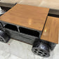 Hansart Special Vintage Car-Inspired Bar Table with Industrial Metal Frame