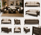 Premium Solid Wood Sofa Set