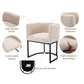 Modern Cream Sofa Accent Chair - Set of 2