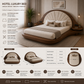 Elegant Hotel Style Bed with Solid Wood Frame